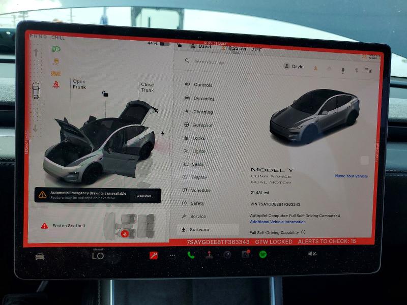 Продаж на аукціоні авто 2026 Tesla Model Y, vin: 7SAYGDEE8TF363343, номер лоту: 53645666