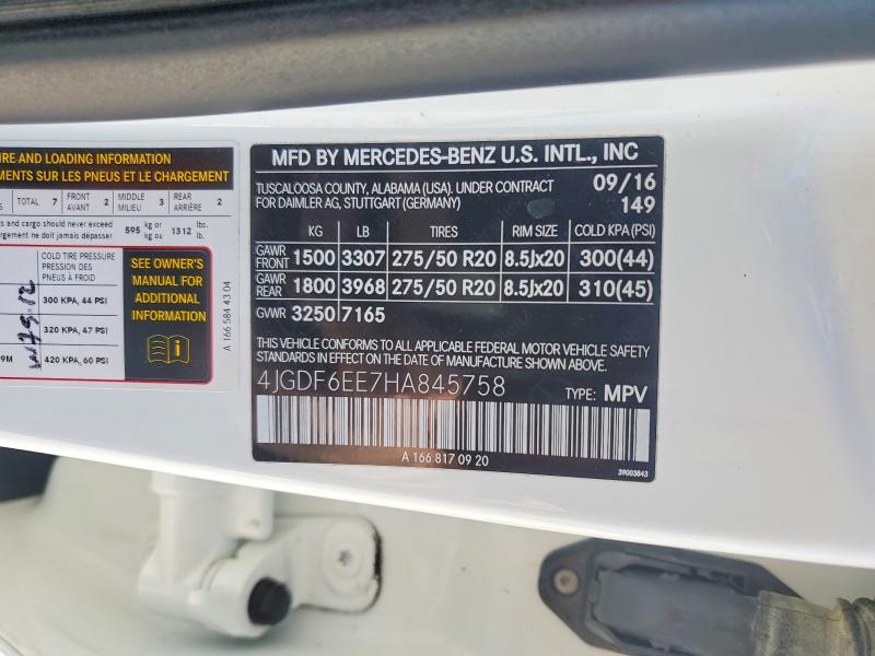 Продажа на аукционе авто 2017 Mercedes-benz Gls, vin: 4JGDF6EE7HA845758, номер лота: 52338676