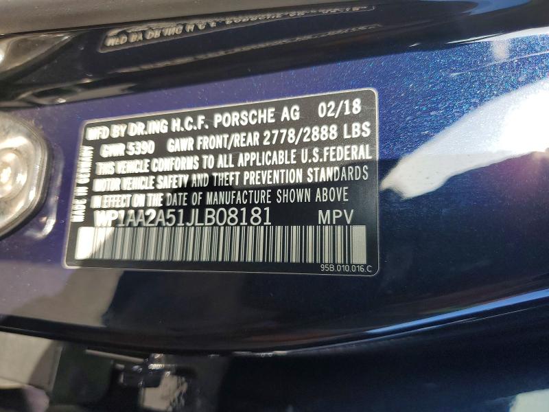 Продажа на аукционе авто 2018 Porsche Macan, vin: WP1AA2A51JLB08181, номер лота: 53220696
