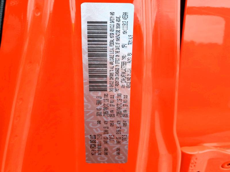 52824056 :رقم المزاد ، 1C4HJXFNXLW177989 vin ، 2020 Jeep Wrangler Unlimited مزاد بيع