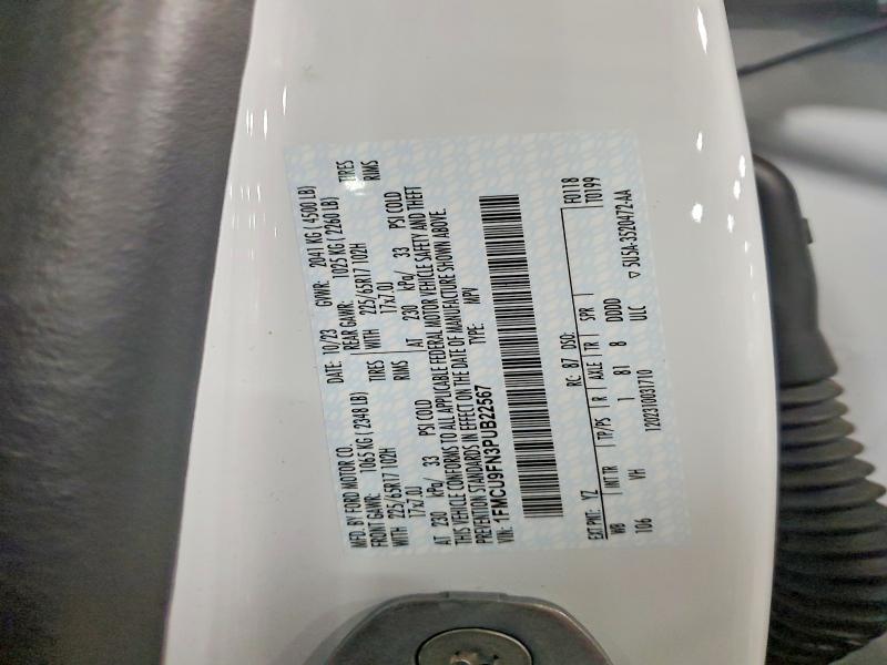 Продаж на аукціоні авто 2023 Ford Escape, vin: 1FMCU9FN3PUB22567, номер лоту: 52264976