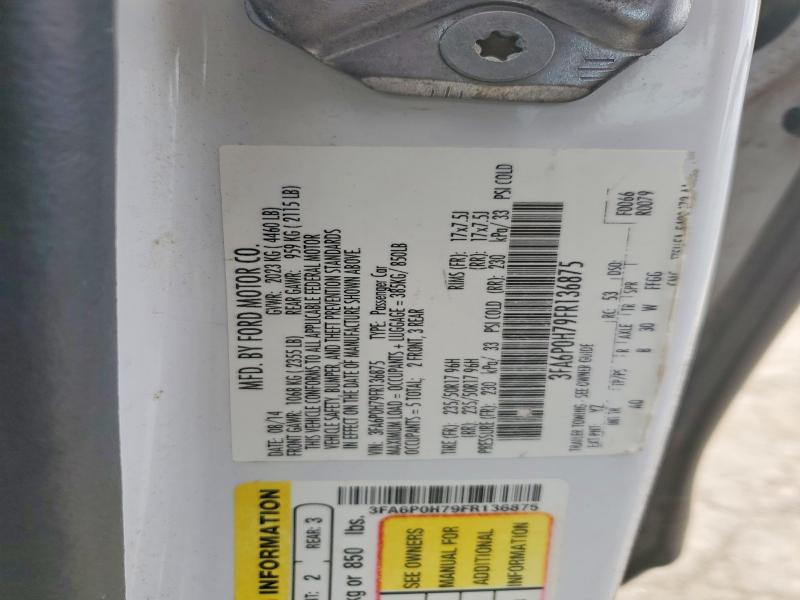 Aukcja sprzedaży 2015 Ford Fusion, vin: 3FA6P0H79FR136875, numer aukcji: 54999926