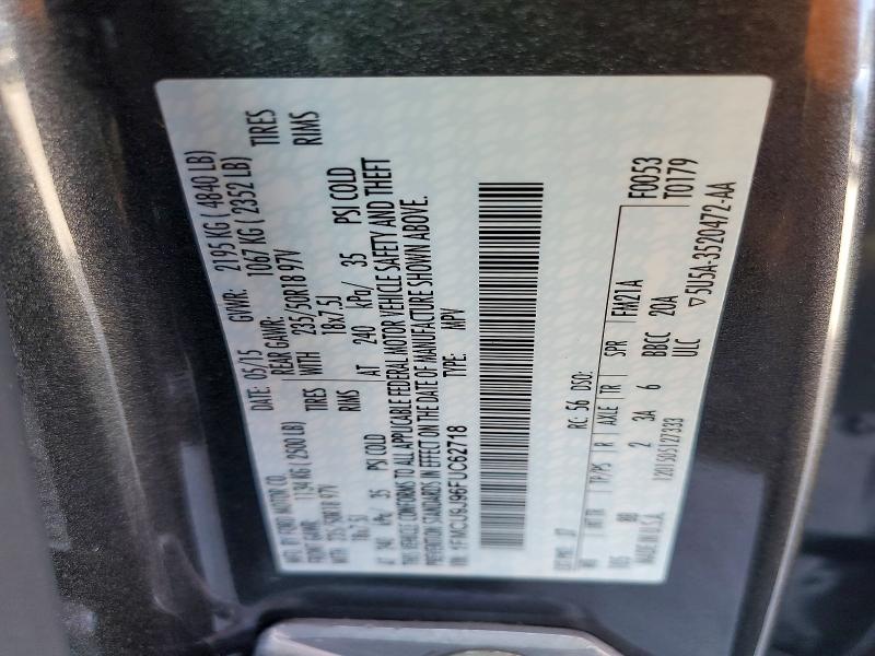 Продаж на аукціоні авто 2015 Ford Escape, vin: 1FMCU9J96FUC62718, номер лоту: 54283776