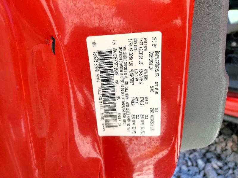 Aukcja sprzedaży 2006 Dodge Durango, vin: 1D4HD38N76F115003, numer aukcji: 53425586