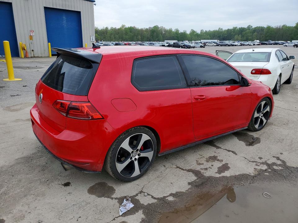 52176086 :رقم المزاد ، 3VWYT7AU1FM057329 vin ، 2015 Volkswagen Gti مزاد بيع