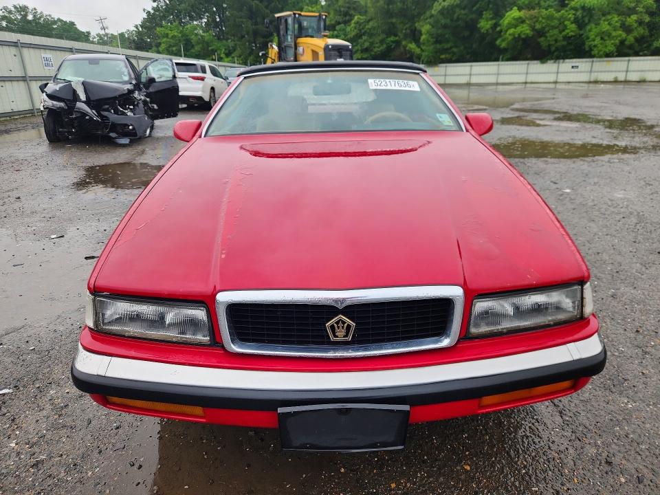 52317636 :رقم المزاد ، ZC2FP1103KB200608 vin ، 1989 Chrysler Tc مزاد بيع