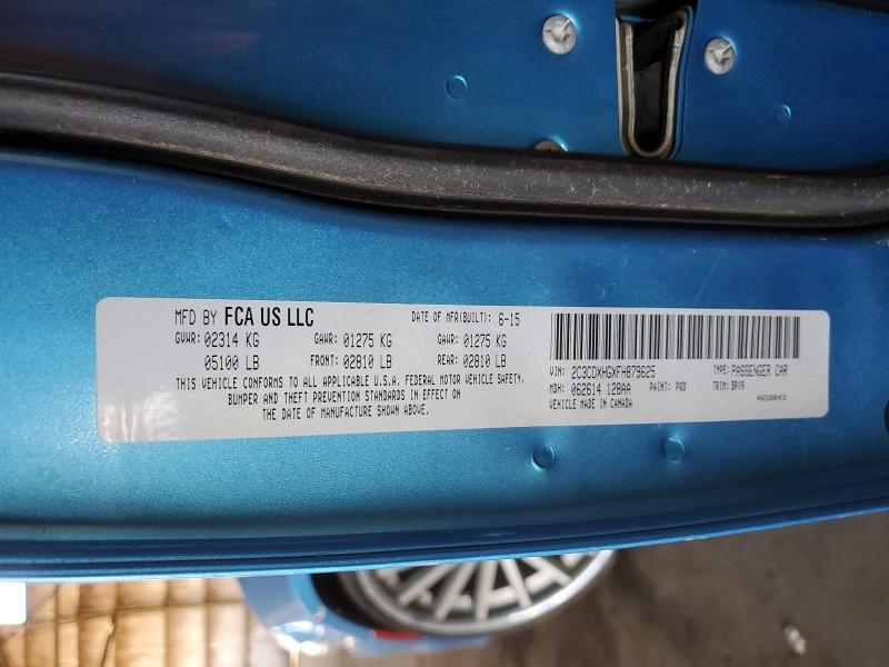 Aukcja sprzedaży 2015 Dodge Charger, vin: 2C3CDXHGXFH879625, numer aukcji: 52900886