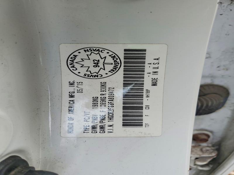 Продажа на аукционе авто 2015 Honda Accord, vin: 1HGCR2F88FA809472, номер лота: 50156656
