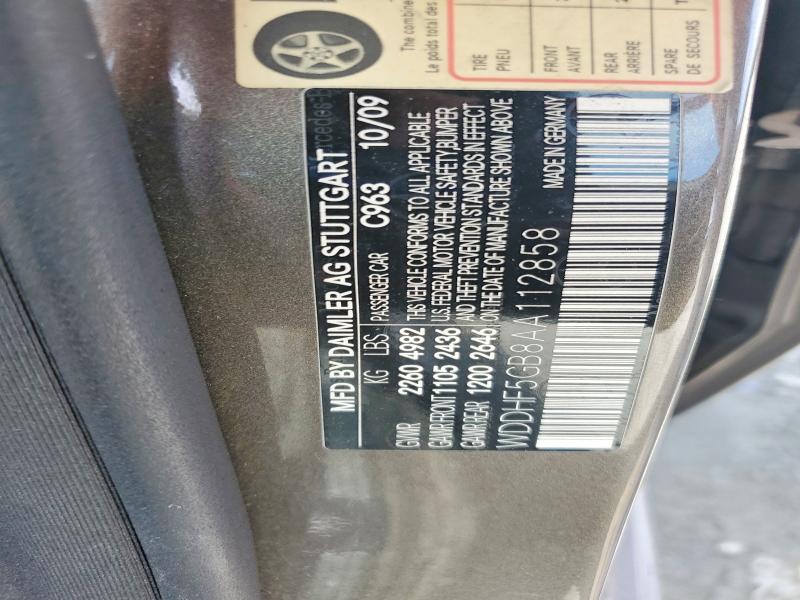 Продажа на аукционе авто 2010 Mercedes-benz E, vin: WDDHF5GB8AA112858, номер лота: 55155096
