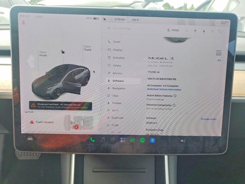 54163476 :رقم المزاد ، 5YJ3E1EB4JF089766 vin ، 2018 Tesla Model 3 مزاد بيع