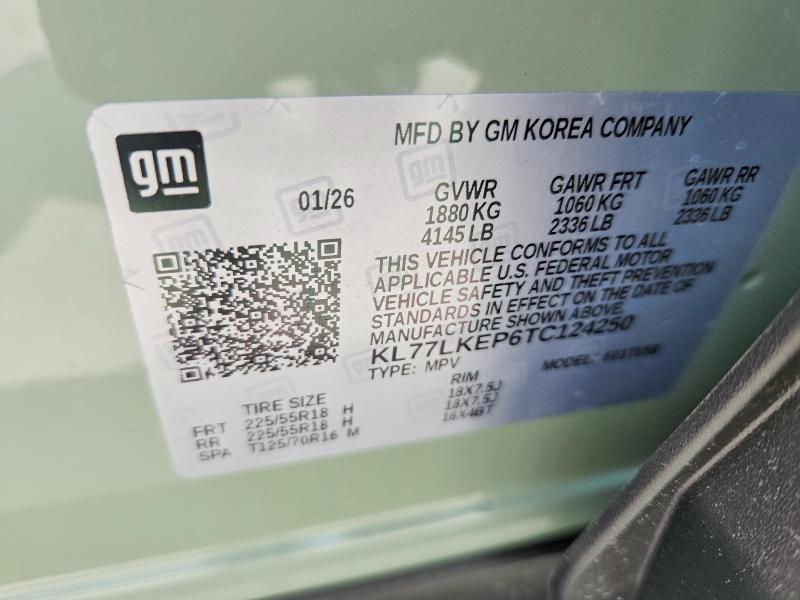 Продаж на аукціоні авто 2026 Chevrolet Trax, vin: KL77LKEP6TC124250, номер лоту: 52244376