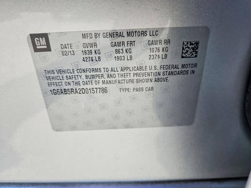 Продажа на аукционе авто 2013 Cadillac Ats, vin: 1G6AB5RA2D0157786, номер лота: 52318076