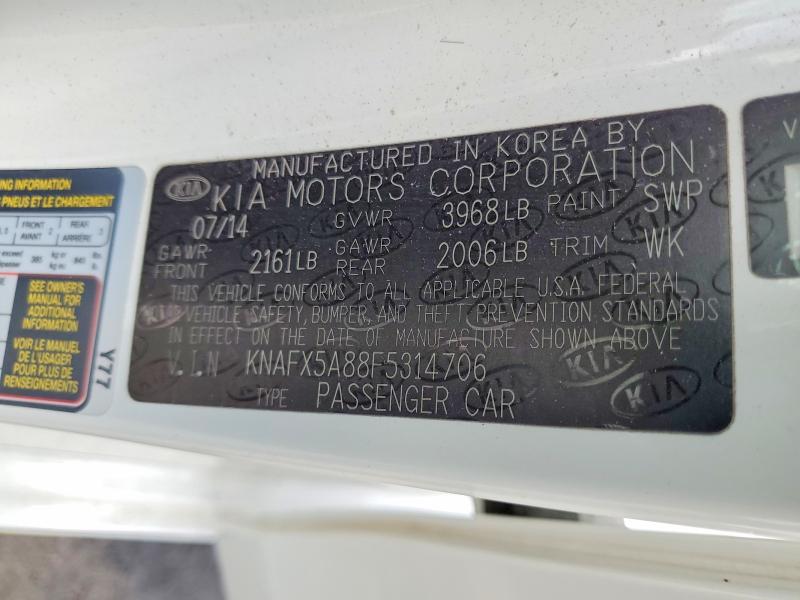 Продажа на аукционе авто 2015 Kia Forte, vin: KNAFX5A88F5314706, номер лота: 53753036