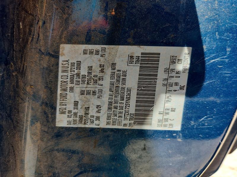 Aukcja sprzedaży 2000 Ford F150, vin: 1FTZX1725YNB36381, numer aukcji: 54227496