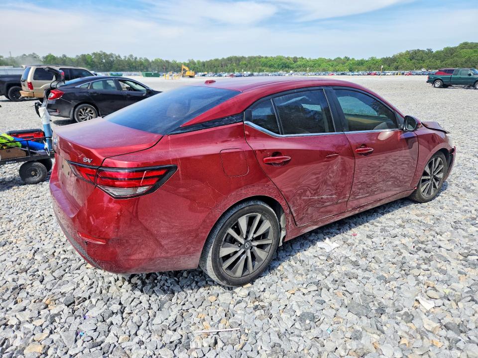 52136736 :رقم المزاد ، 3N1AB8CVXLY296744 vin ، 2020 Nissan Sentra مزاد بيع