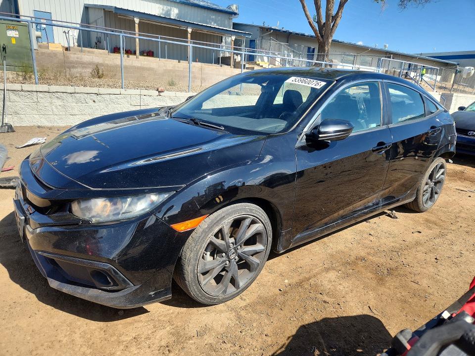 53960076 :رقم المزاد ، 2HGFC2F87MH503716 vin ، 2021 Honda Civic مزاد بيع