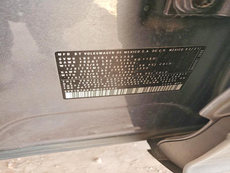 Aukcja sprzedaży 2021 Volkswagen Tiguan, vin: 3VV1B7AX7MM085569, numer aukcji: 54013606