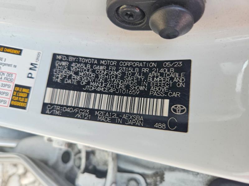 Продаж на аукціоні авто 2023 Toyota Corolla, vin: JTDP4MCE4PJ101659, номер лоту: 55151246