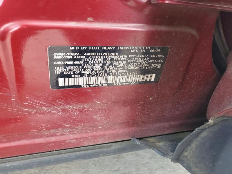 54781966 :رقم المزاد ، JF2SJADCXFH459970 vin ، 2015 Subaru Forester مزاد بيع