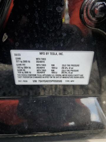 Продаж на аукціоні авто 2023 Tesla Model Y, vin: 7SAYGAEE5PF858586, номер лоту: 52828946