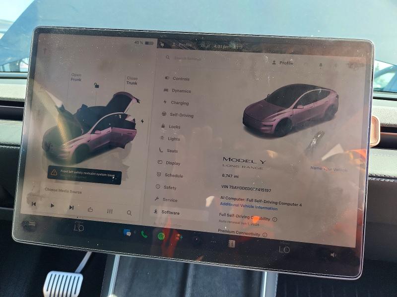 53578366 :رقم المزاد ، 7SAYGDED0TF415197 vin ، 2026 Tesla Model Y مزاد بيع