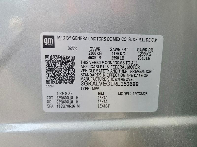 55247556 :رقم المزاد ، 3GKALVEG1RL150699 vin ، 2024 Gmc Terrain مزاد بيع