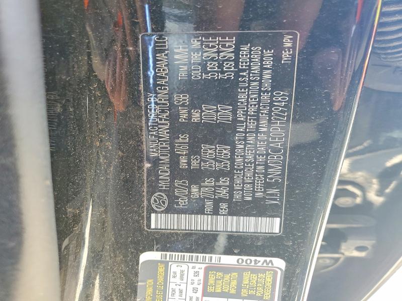 53429996 :رقم المزاد ، 5NMJBCAE0PH229489 vin ، 2023 Hyundai Tucson مزاد بيع