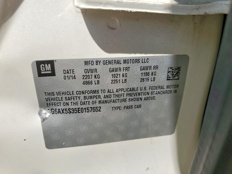 55014306 :رقم المزاد ، 1G6AX5S35E0157652 vin ، 2014 Cadillac Cts مزاد بيع