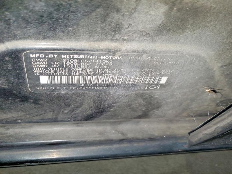 Aukcja sprzedaży 2017 Mitsubishi Mirage, vin: ML32F3FJ2HHF18610, numer aukcji: 53194976