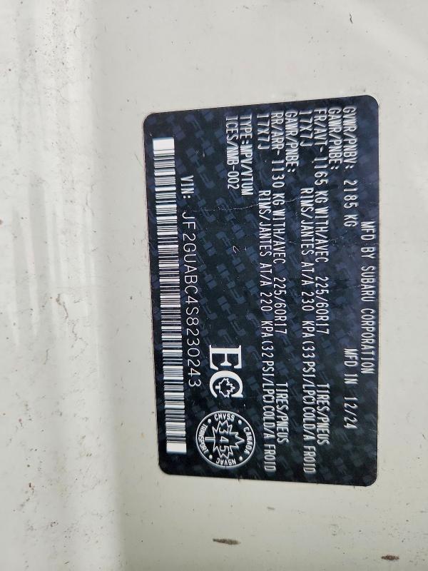 Продажа на аукционе авто 2025 Subaru Crosstrek, vin: JF2GUABC4S8230243, номер лота: 51074326