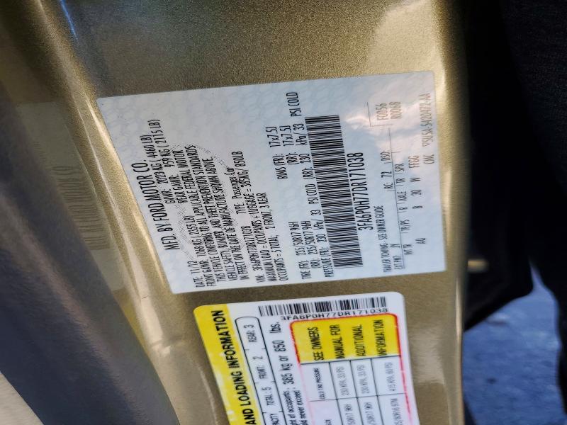 Aukcja sprzedaży 2013 Ford Fusion, vin: 3FA6P0H77DR171038, numer aukcji: 53328026