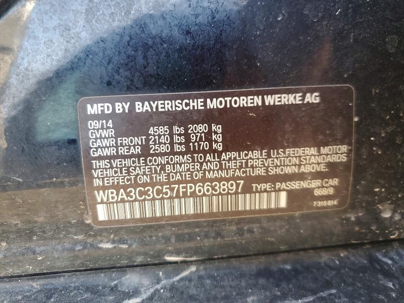 Aukcja sprzedaży 2015 Bmw 320, vin: WBA3C3C57FP663897, numer aukcji: 54357026