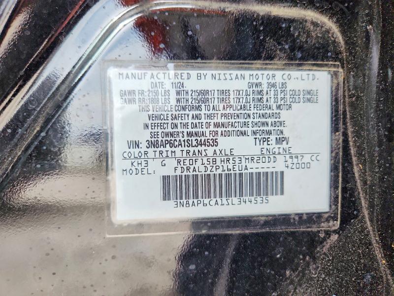 Aukcja sprzedaży 2025 Nissan Kicks, vin: 3N8AP6CA1SL344535, numer aukcji: 55137566