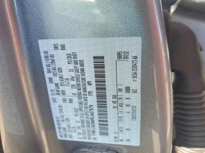2024 Ford Escape მანქანა იყიდება აუქციონზე, vin: 1FMCU9GN8RUA07979, აუქციონის ნომერი: 53218416