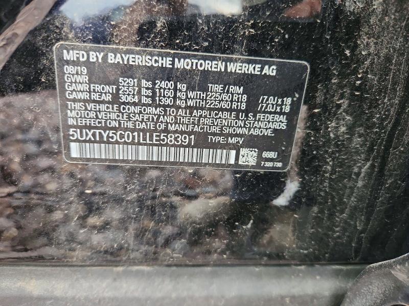 Продажа на аукционе авто 2020 Bmw X3, vin: 5UXTY5C01LLE58391, номер лота: 52661136