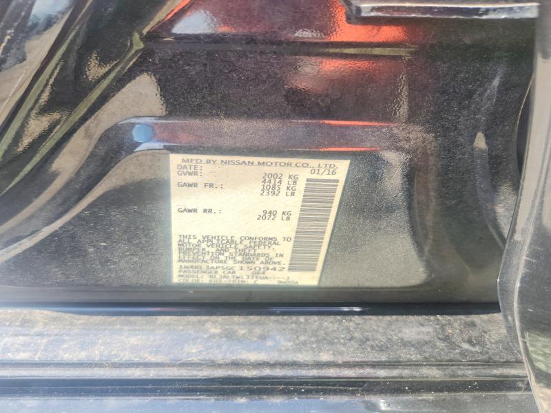 2016 Nissan Altima მანქანა იყიდება აუქციონზე, vin: 1N4BL3AP5GC150942, აუქციონის ნომერი: 55304116