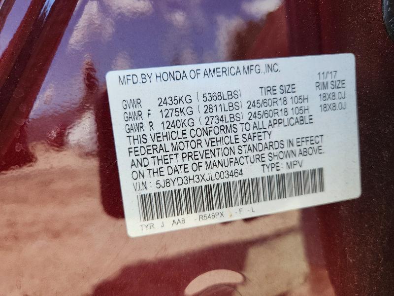 Продажа на аукционе авто 2018 Acura Mdx, vin: 5J8YD3H3XJL003464, номер лота: 54087896