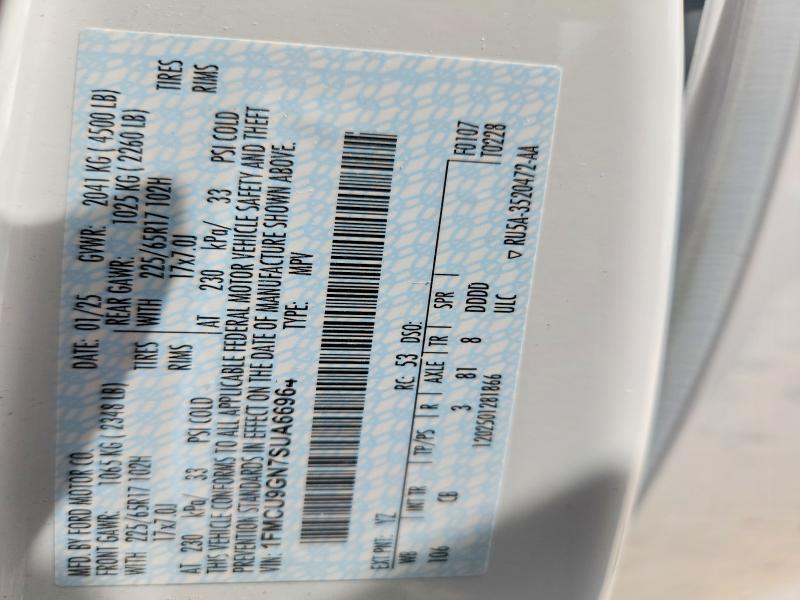 Продажа на аукционе авто 2025 Ford Escape, vin: 1FMCU9GN7SUA66964, номер лота: 54262146