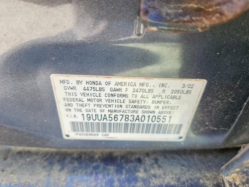 Aukcja sprzedaży 2003 Acura 3.2tl, vin: 19UUA56783A010551, numer aukcji: 52942096