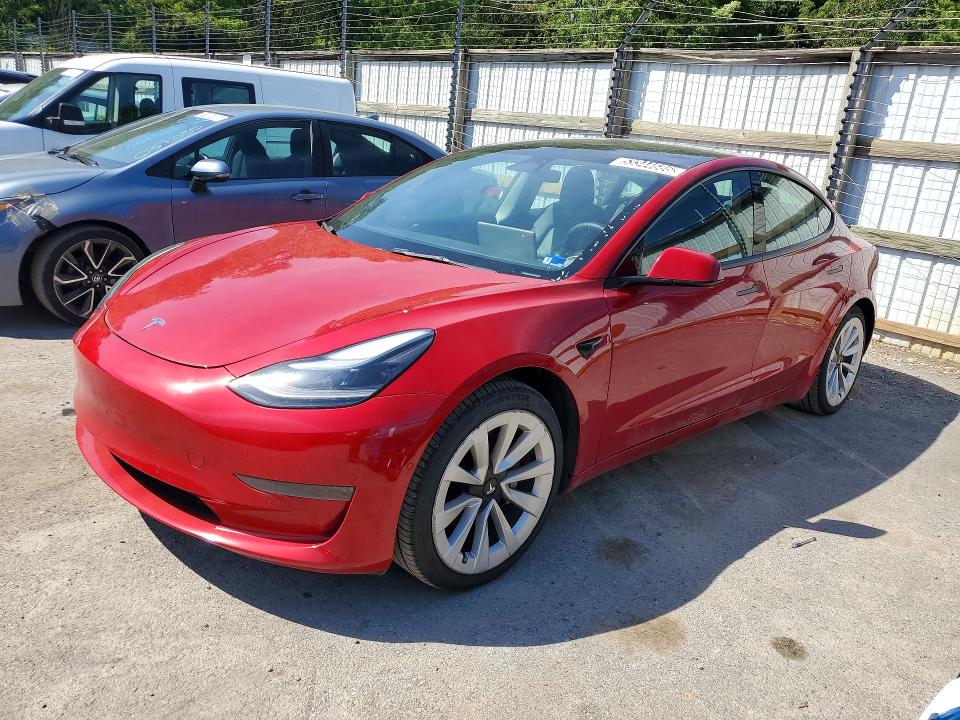 53344686 :رقم المزاد ، 5YJ3E1EA9NF190749 vin ، 2022 Tesla Model 3 مزاد بيع