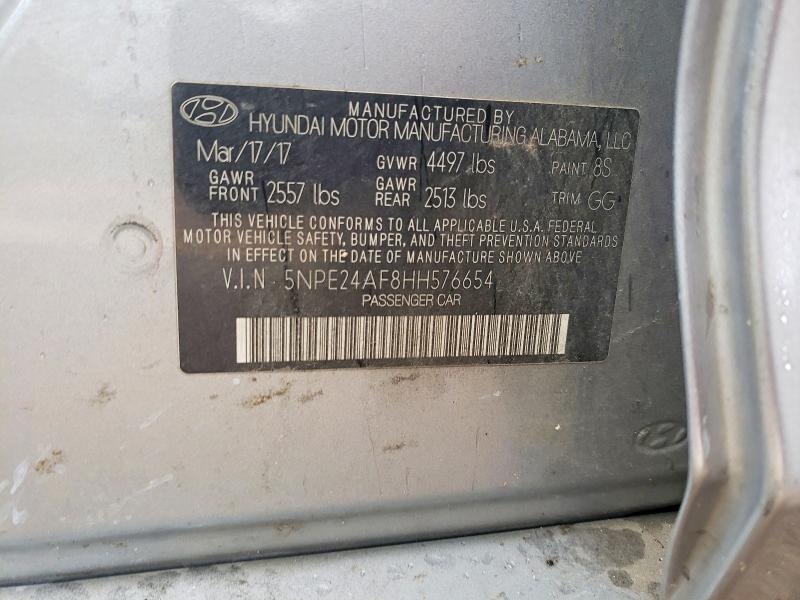 Продажа на аукционе авто 2017 Hyundai Sonata, vin: 5NPE24AF8HH576654, номер лота: 55190796