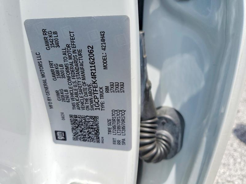 Продажа на аукционе авто 2024 Chevrolet Colorado, vin: 1GCPTFEK4R1162062, номер лота: 54525086
