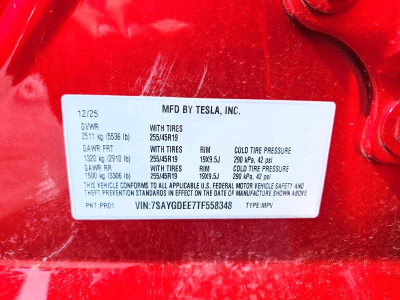 Aukcja sprzedaży 2026 Tesla Model Y, vin: 7SAYGDEE7TF558348, numer aukcji: 55214806