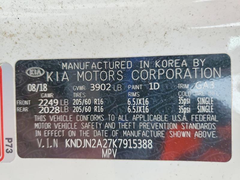 Продаж на аукціоні авто 2019 Kia Soul, vin: KNDJN2A27K7915388, номер лоту: 53514066