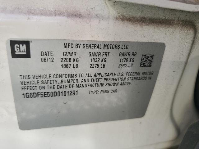 51410466 :رقم المزاد ، 1G6DF5E50D0101291 vin ، 2013 Cadillac Cts مزاد بيع