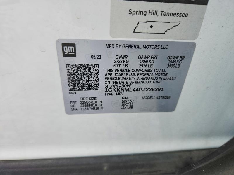 51559166 :رقم المزاد ، 1GKKNML44PZ226391 vin ، 2023 Gmc Acadia مزاد بيع