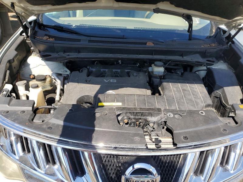 2010 Nissan Murano მანქანა იყიდება აუქციონზე, vin: JN8AZ1MW3AW122031, აუქციონის ნომერი: 54450286
