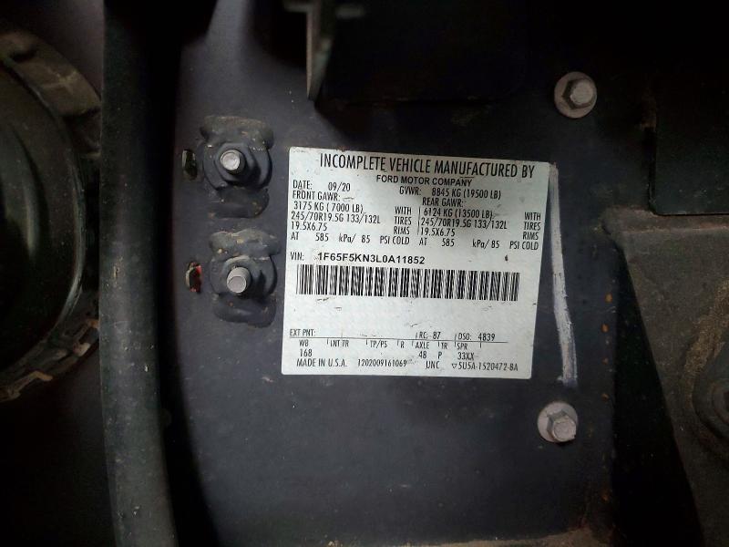 Продажа на аукционе авто 2020 Ford F59, vin: 1F65F5KN3L0A11852, номер лота: 53284176