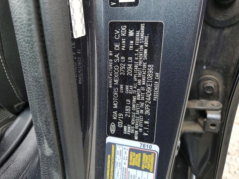 Продажа на аукционе авто 2019 Kia Forte, vin: 3KPF24AD6KE108968, номер лота: 53119626