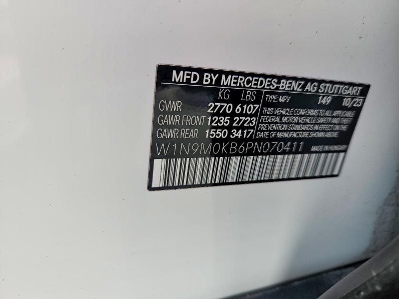 Продаж на аукціоні авто 2023 Mercedes-benz Eqb, vin: W1N9M0KB6PN070411, номер лоту: 53770236